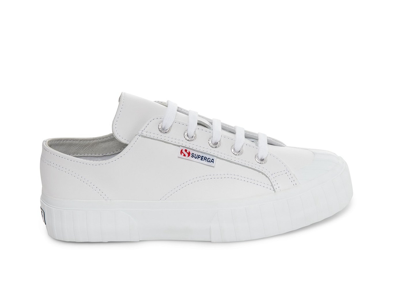 Superga Sneakers Womens - 2630 Cownappau Leather - White - SWVQD3594